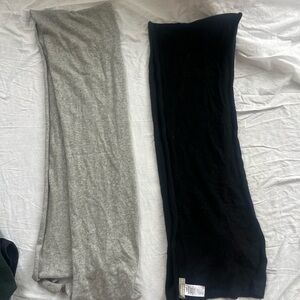 Everlane Cashmere Gray and Black Scarves